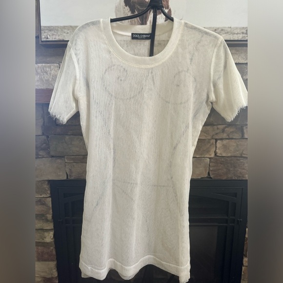 Dolce & Gabbana sheer cotton tee - Picture 1 of 7